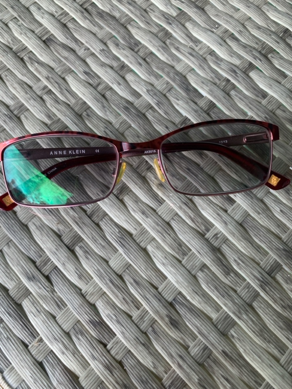 Anne Klein 5015 Rectangular Metal Eyeglass Frames Only